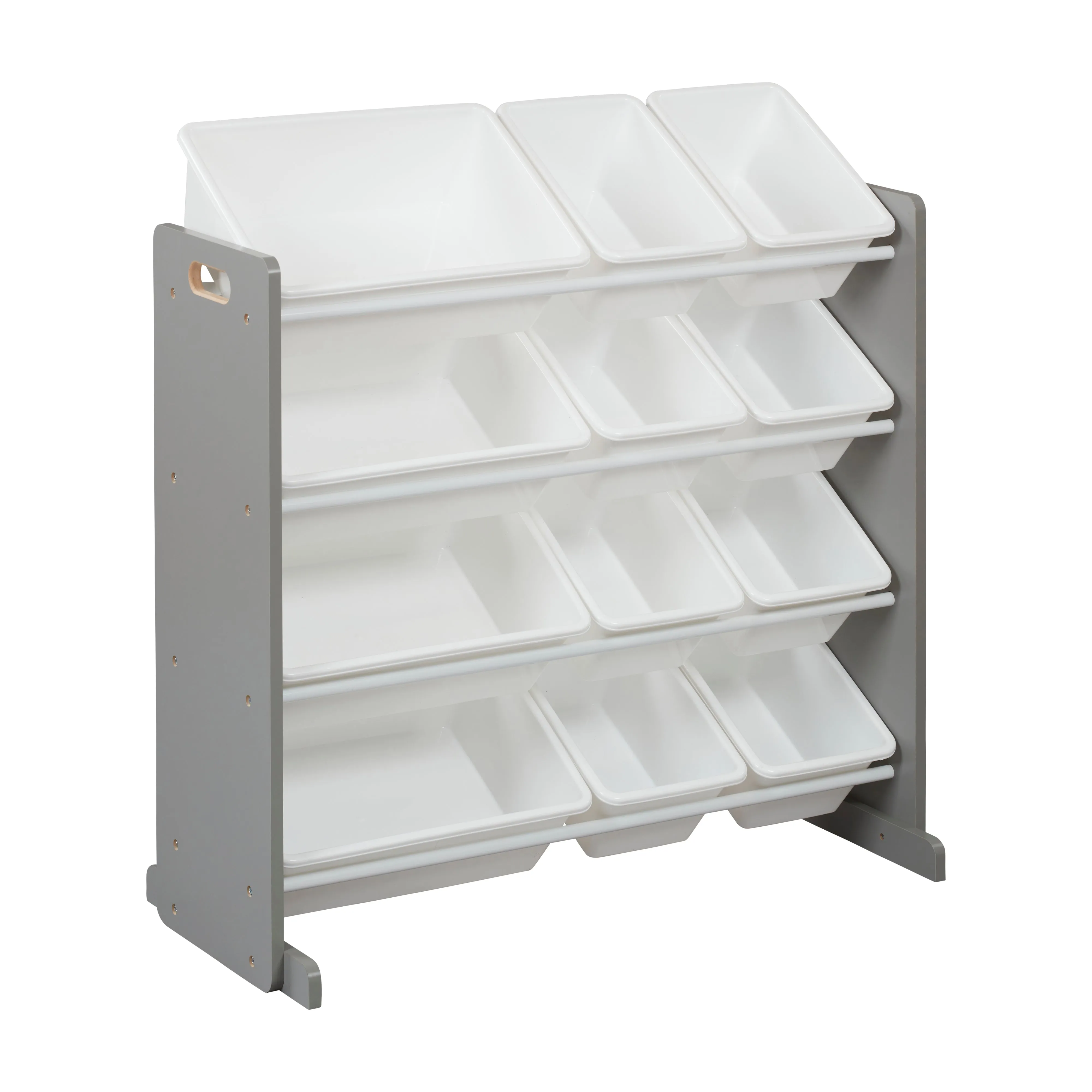 4-Tier Organizer with 12 Bins, Toy Storage