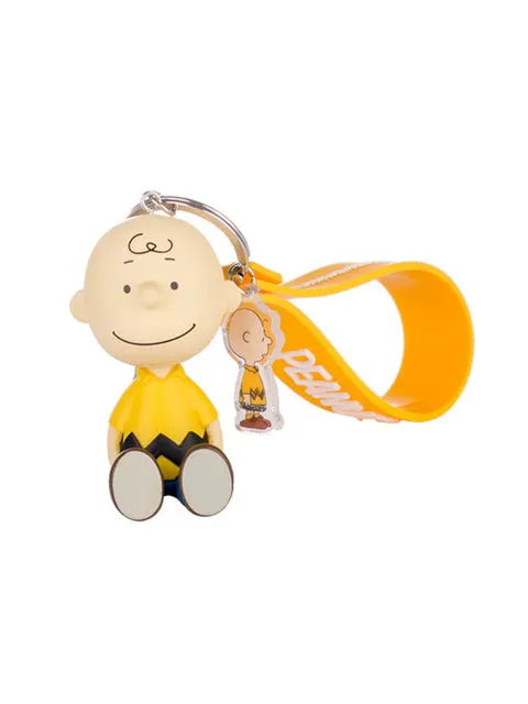 Anime Figure Cute Little White Dog Keychain
