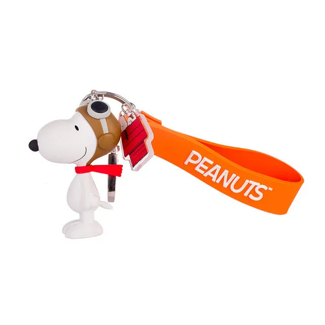 Anime Figure Cute Little White Dog Keychain