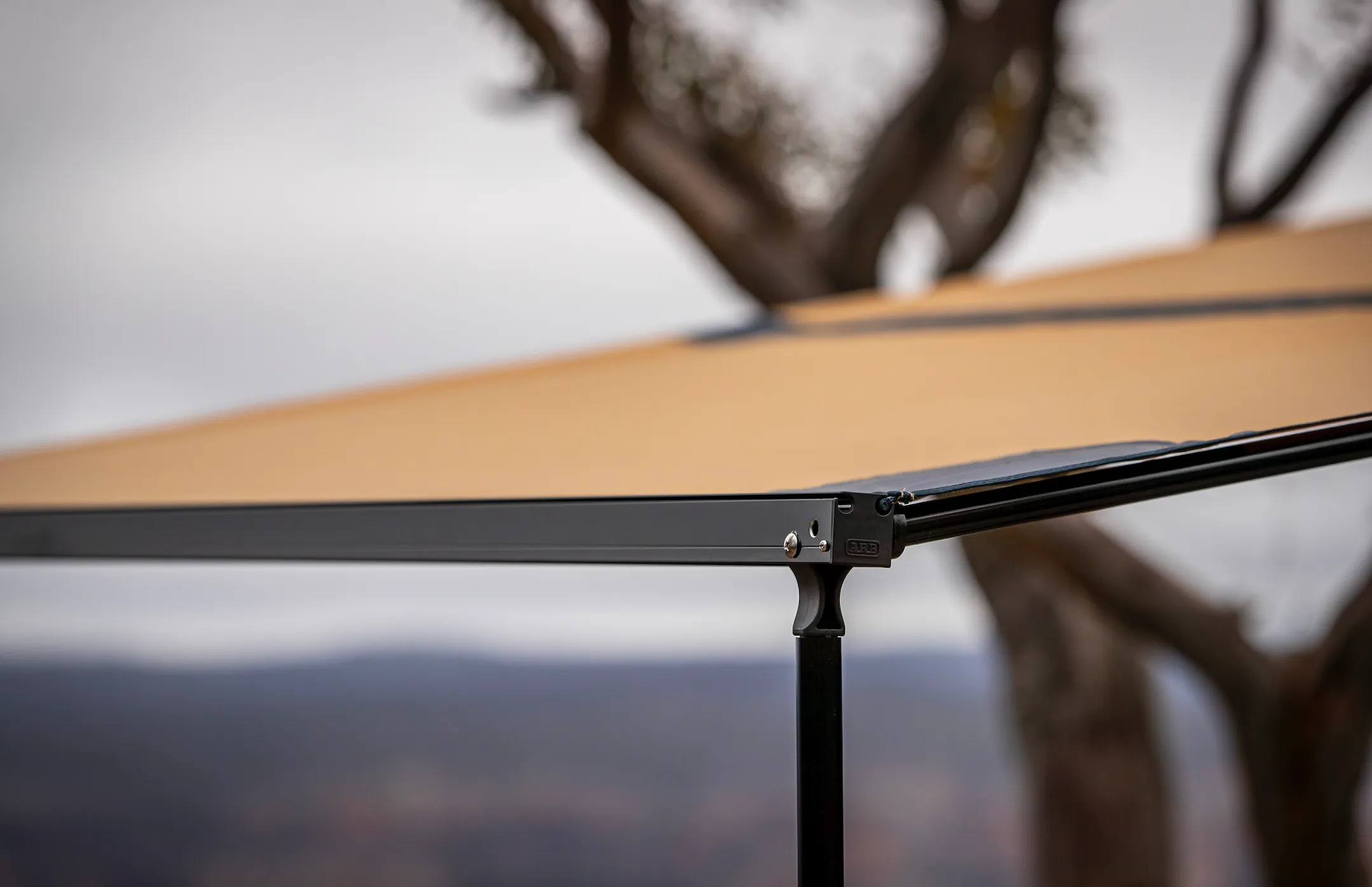 ARB Black Aluminum Awning with Light 8.2FT