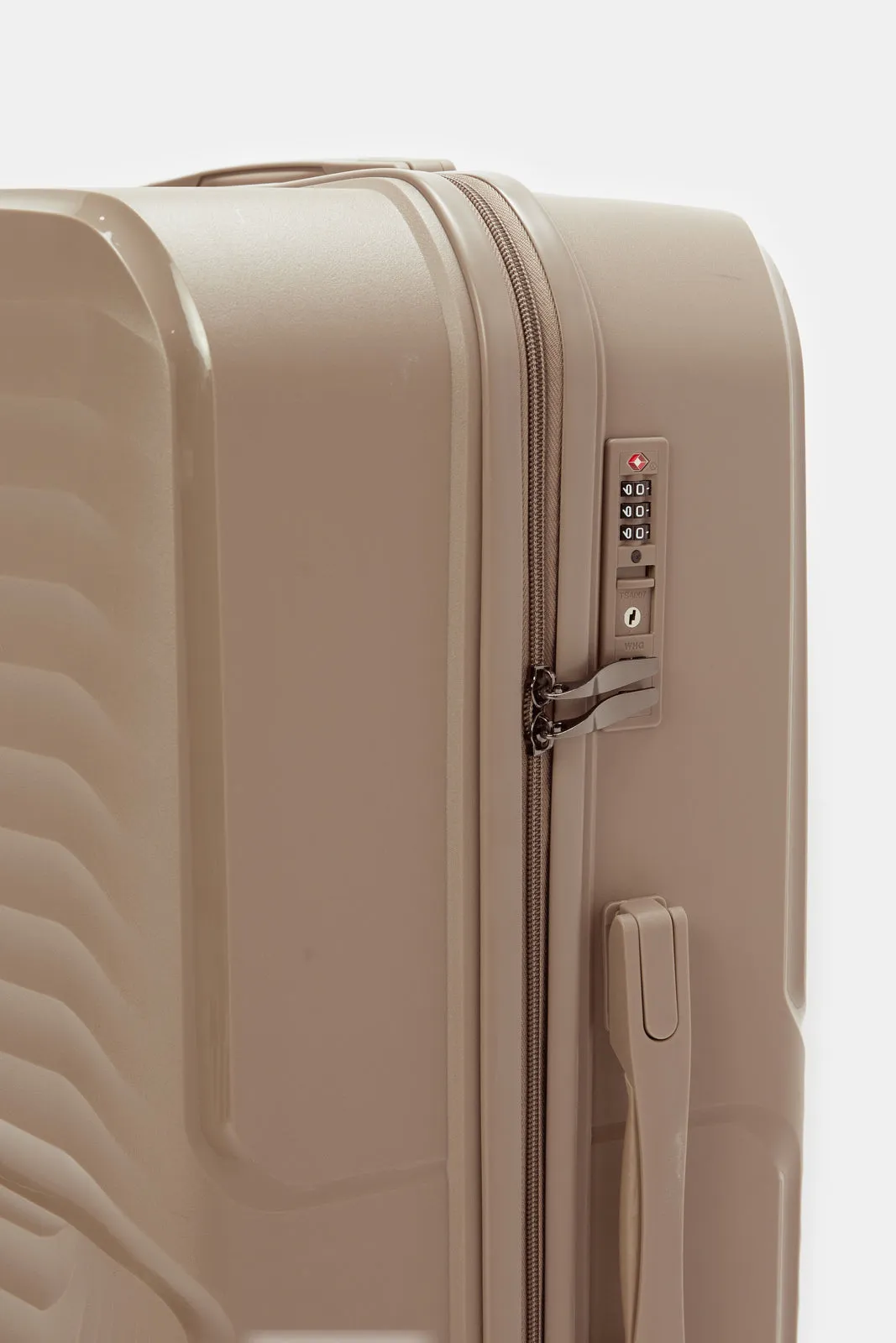 Brown Hard Pp Trolley Luggage (24Inch)