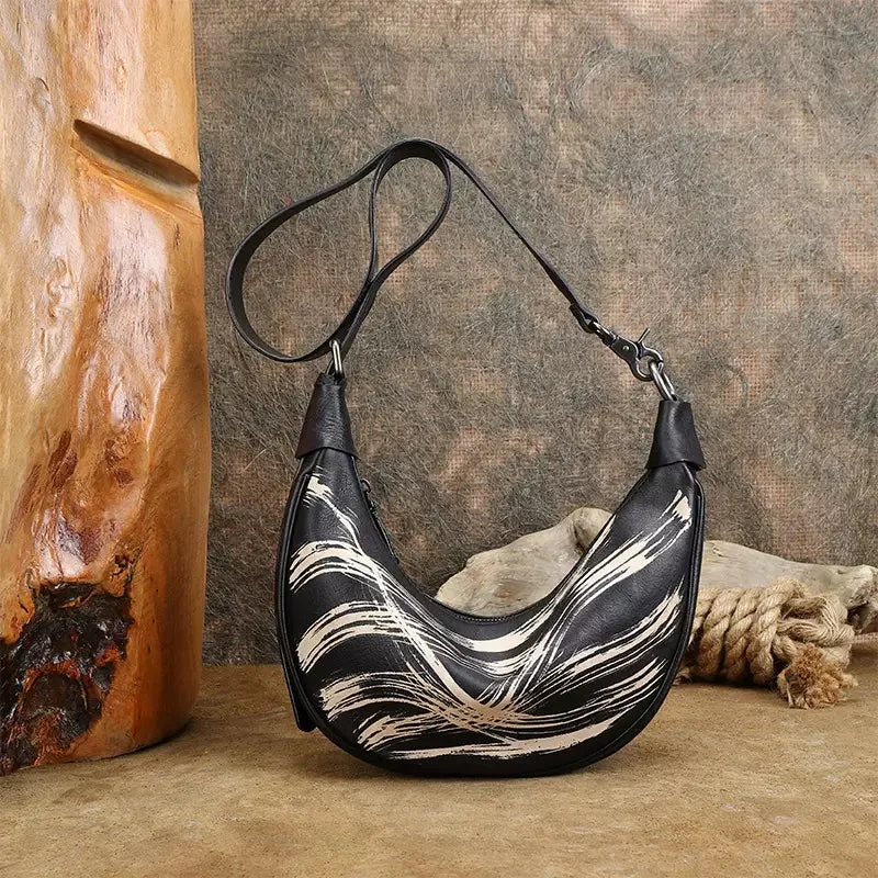 Casual Womens Hobo Crossbody Brown Shoulder Bag