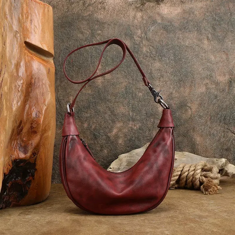 Casual Womens Hobo Crossbody Brown Shoulder Bag