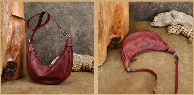 Casual Womens Hobo Crossbody Brown Shoulder Bag