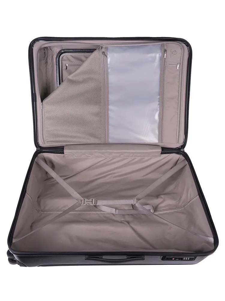Cellini Tri Pak Large 4 Wheel Trolley Case | Black