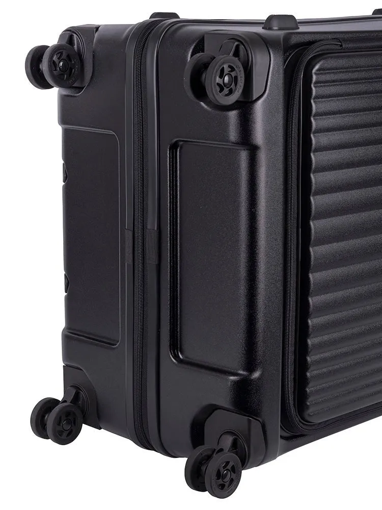 Cellini Tri Pak Large 4 Wheel Trolley Case | Black