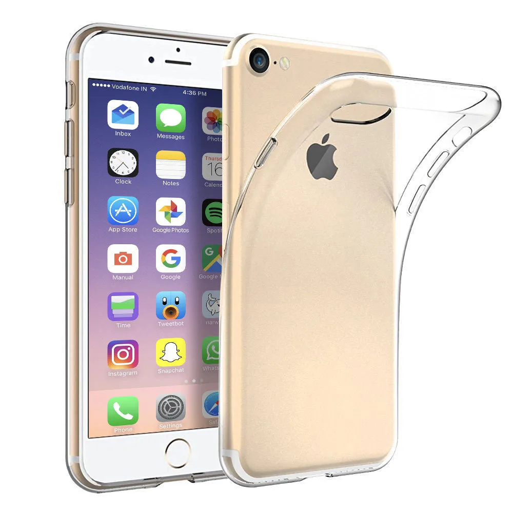 Crystal Clear TPU Gel Clear Case for Apple iPhone 7