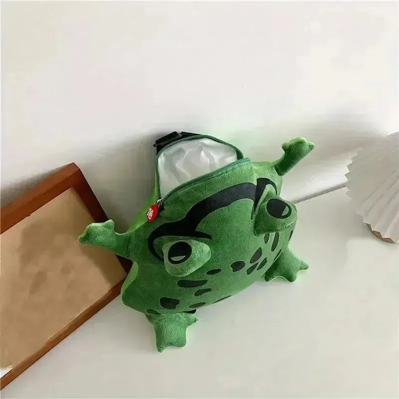 Cute Frog Shaped Novelty Backpack