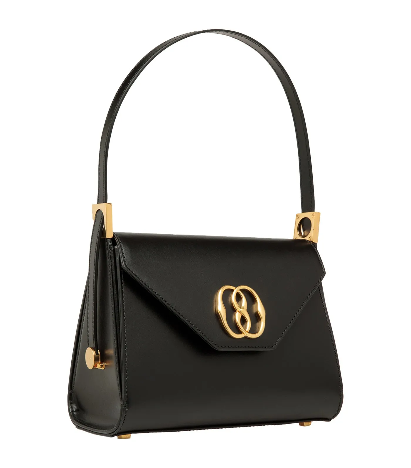 Emblem Trapeze Top Handle Bag Black