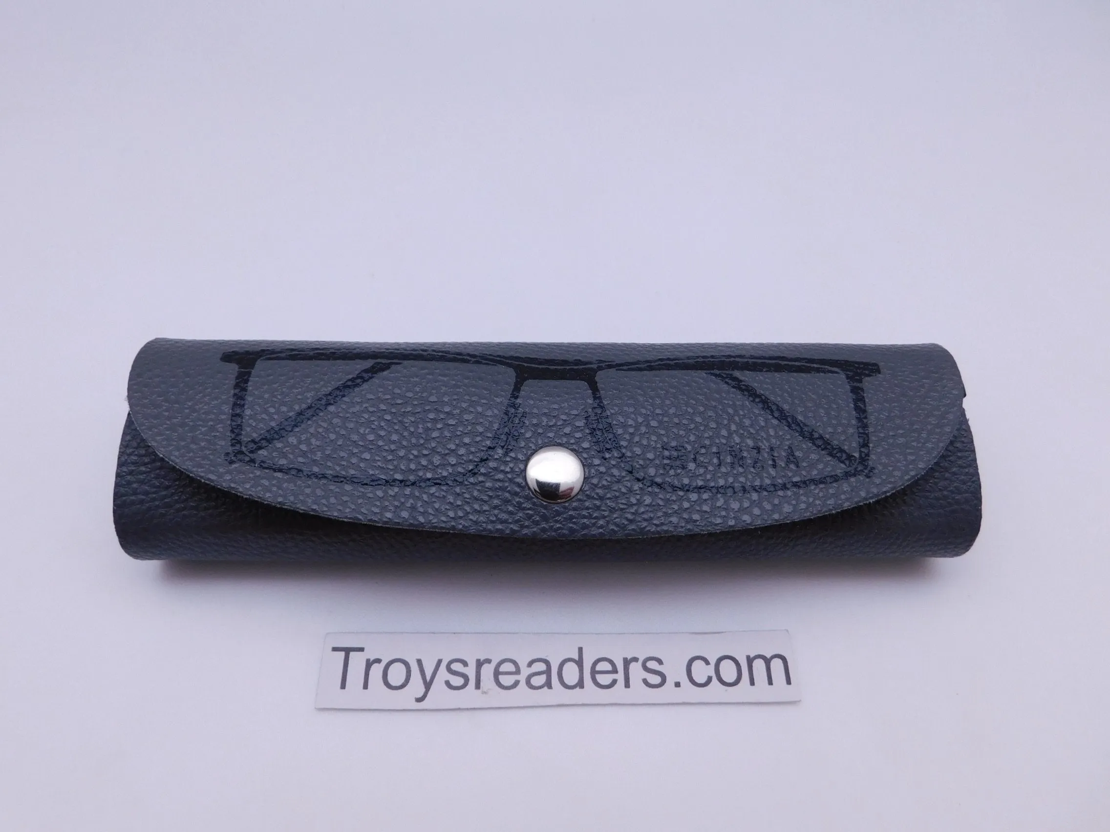 Faux Leather Gray Soft Case for Reading Glasses