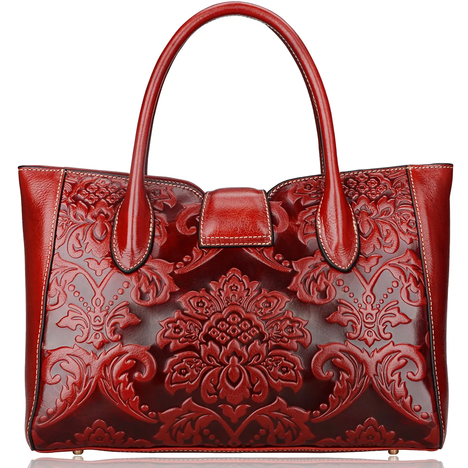 Floral Top Handle Handbags