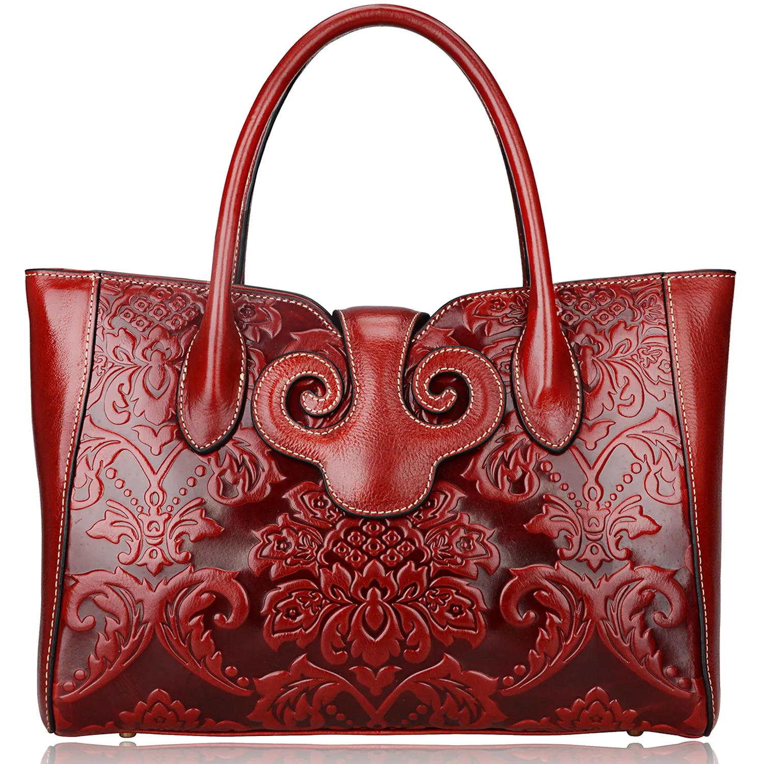 Floral Top Handle Handbags