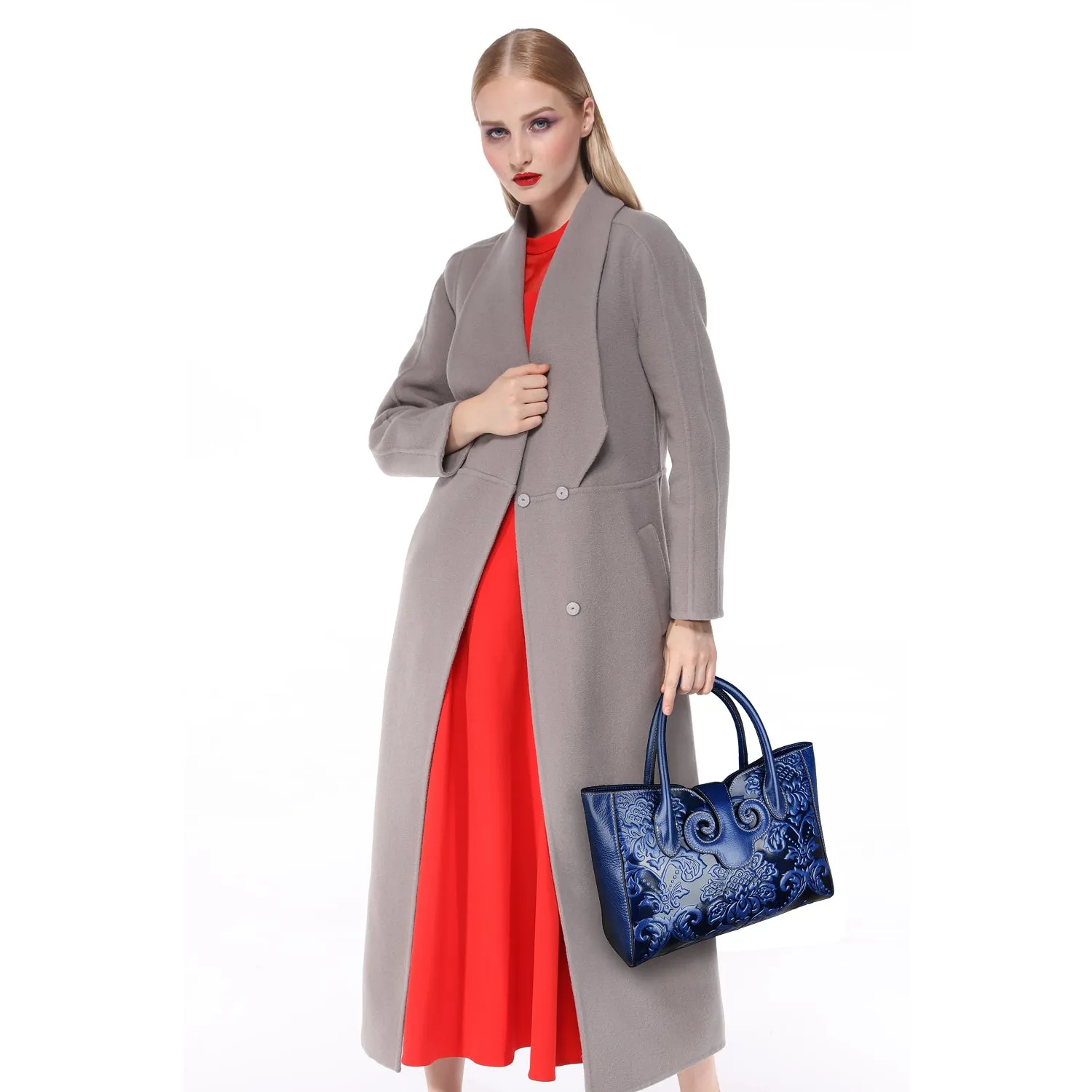 Floral Top Handle Handbags