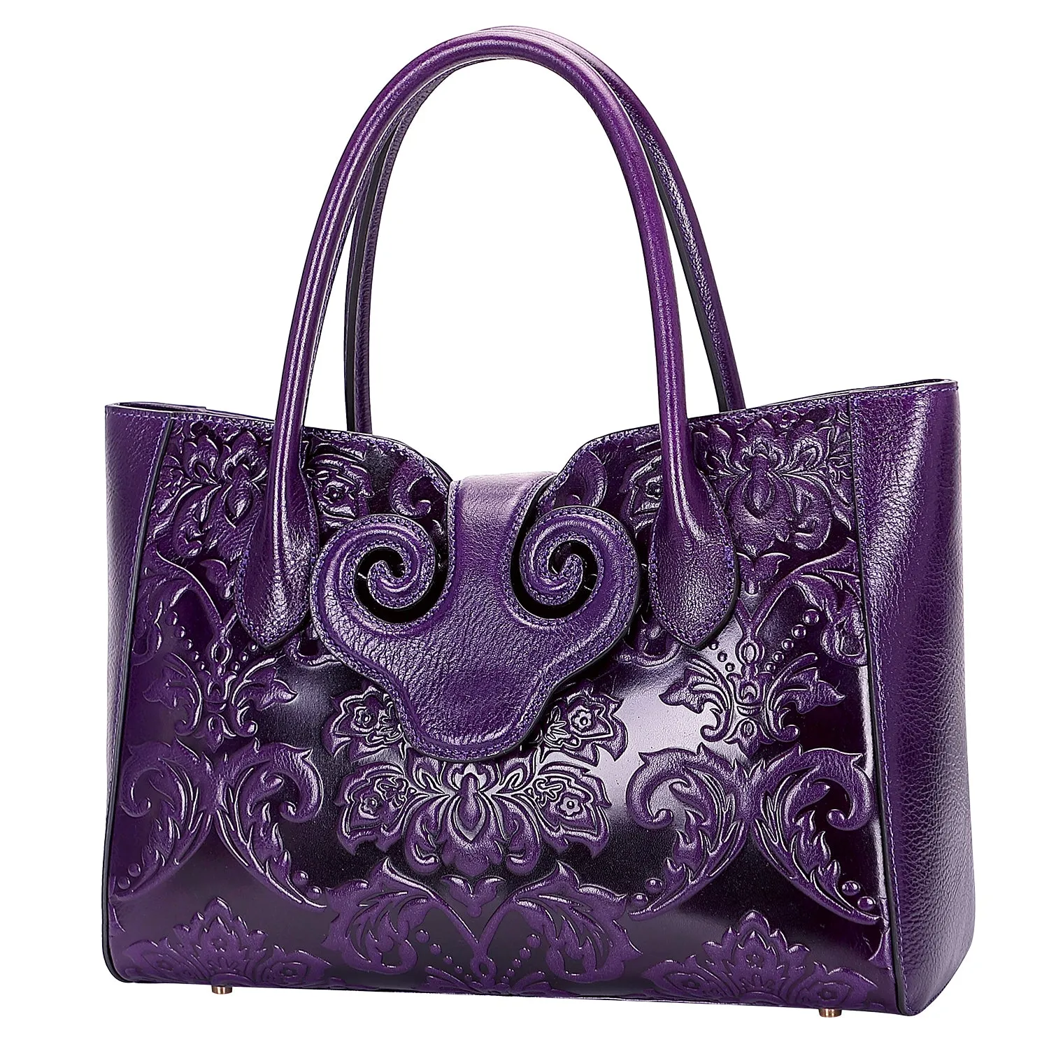 Floral Top Handle Handbags