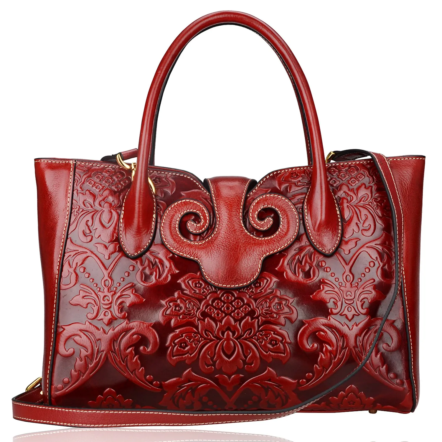 Floral Top Handle Handbags