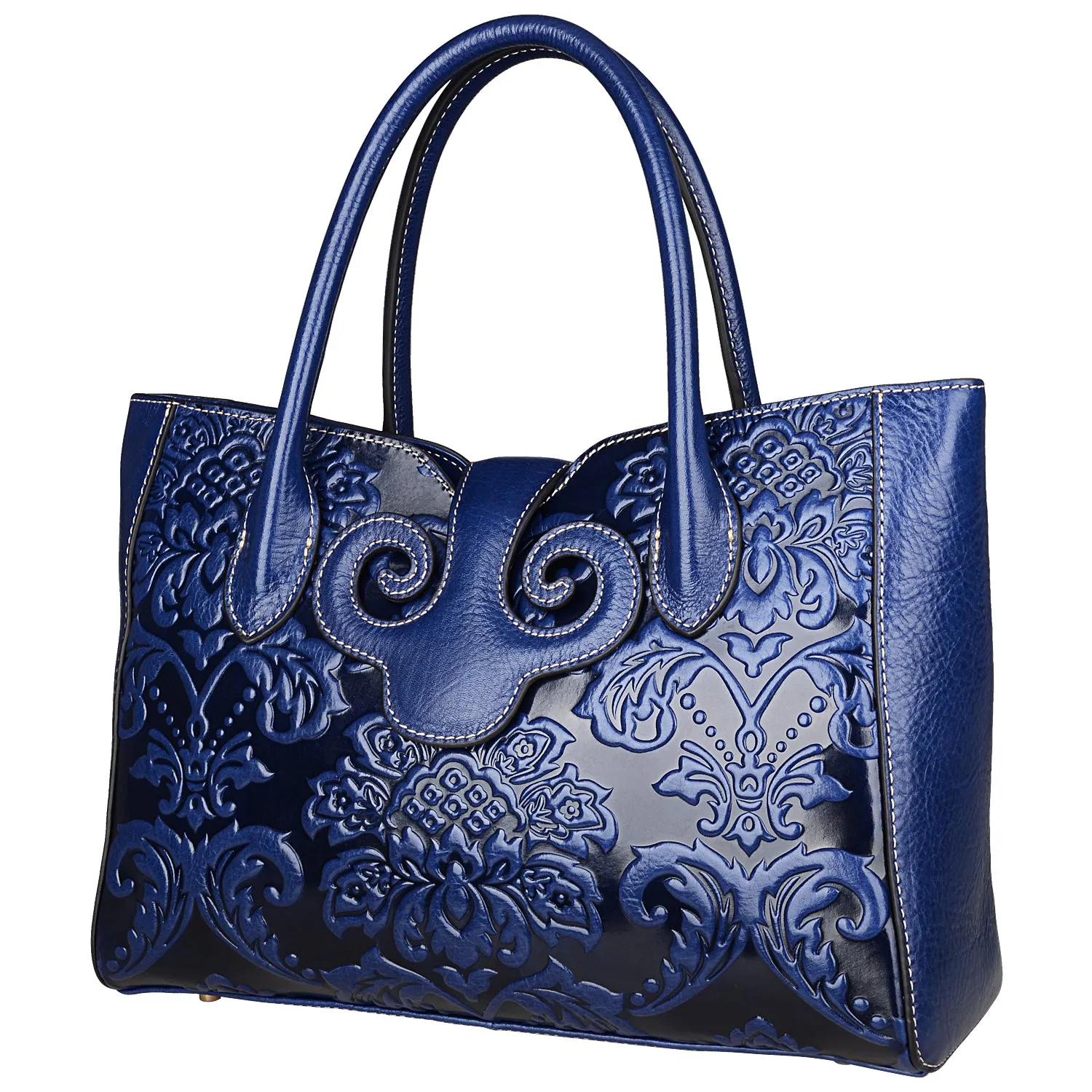 Floral Top Handle Handbags