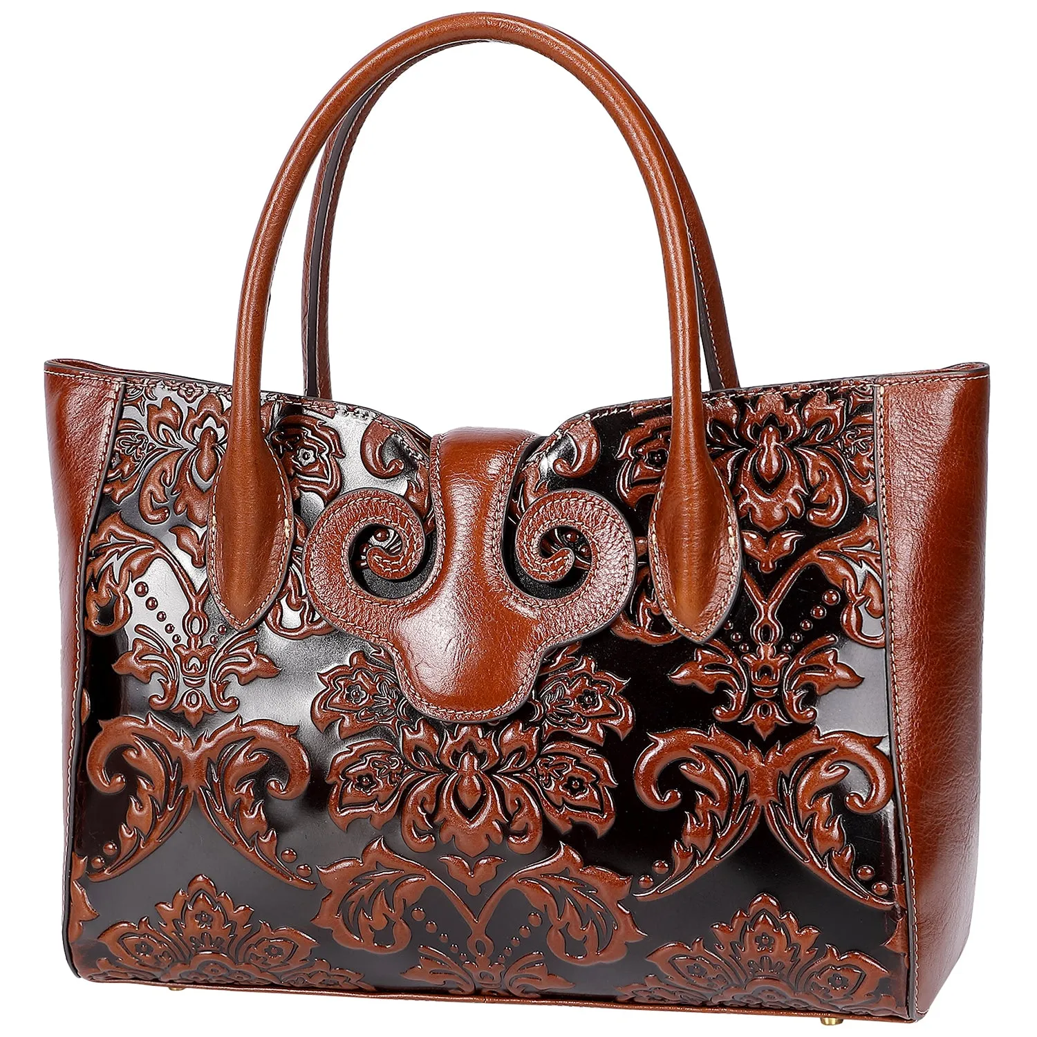 Floral Top Handle Handbags