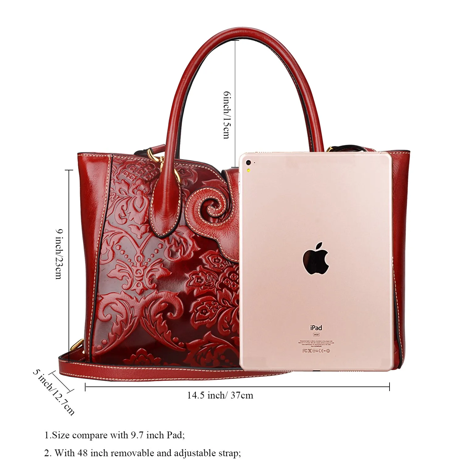 Floral Top Handle Handbags