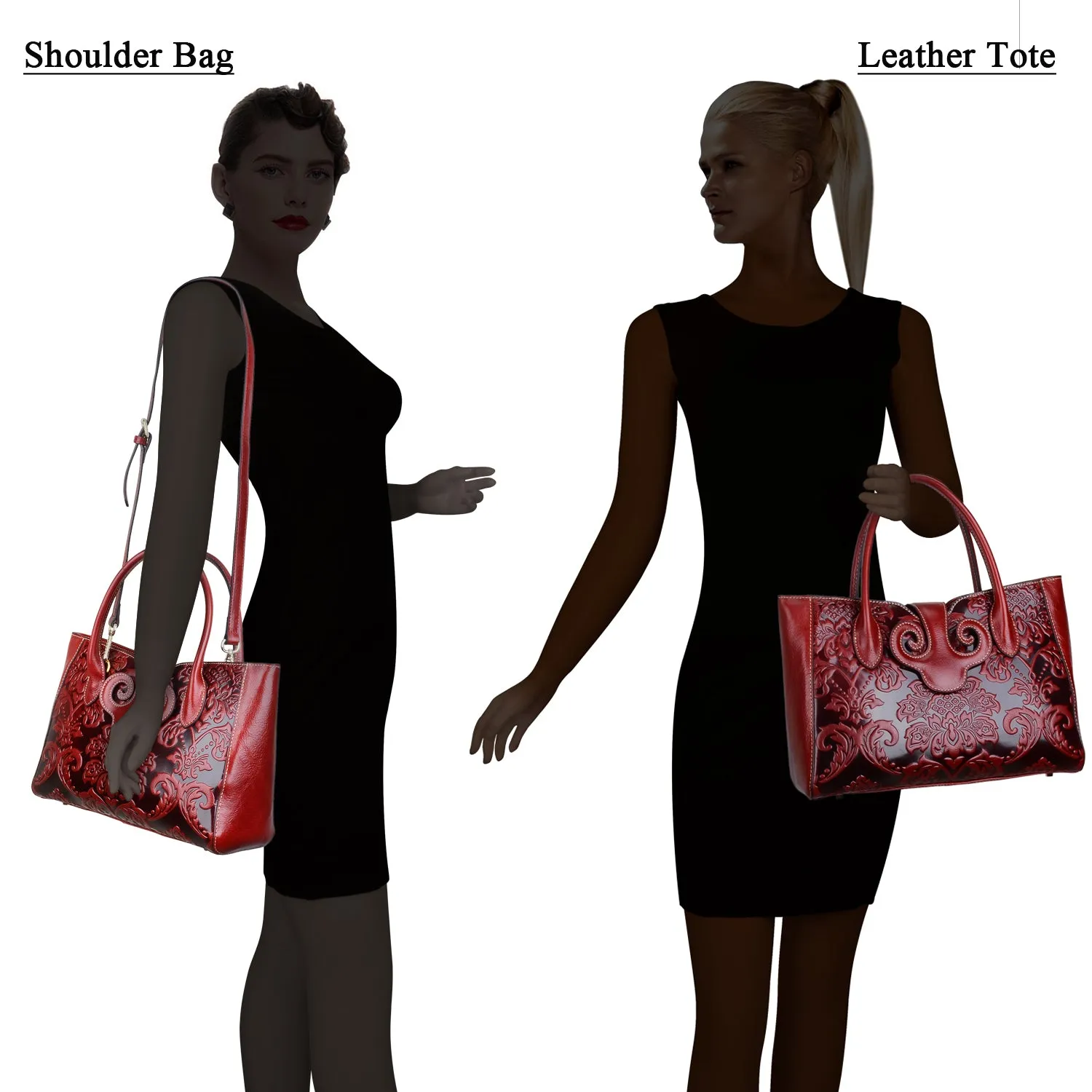 Floral Top Handle Handbags