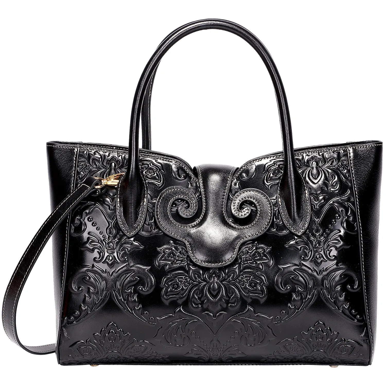 Floral Top Handle Handbags