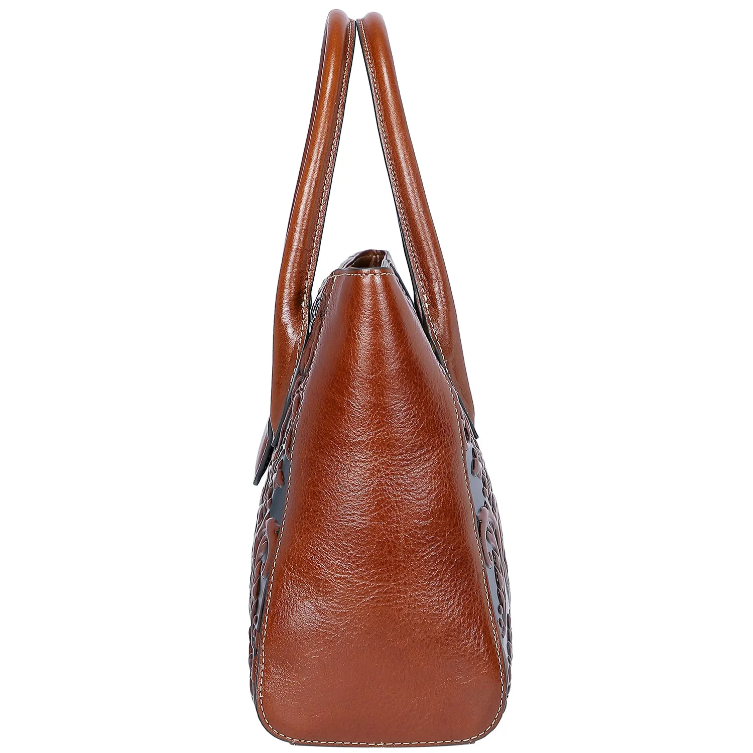 Floral Top Handle Handbags
