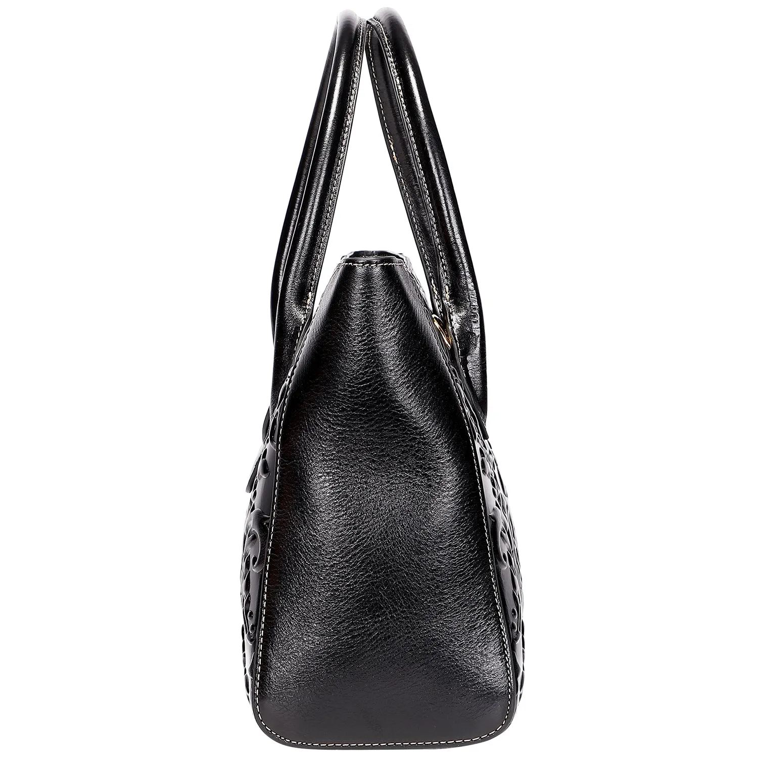 Floral Top Handle Handbags