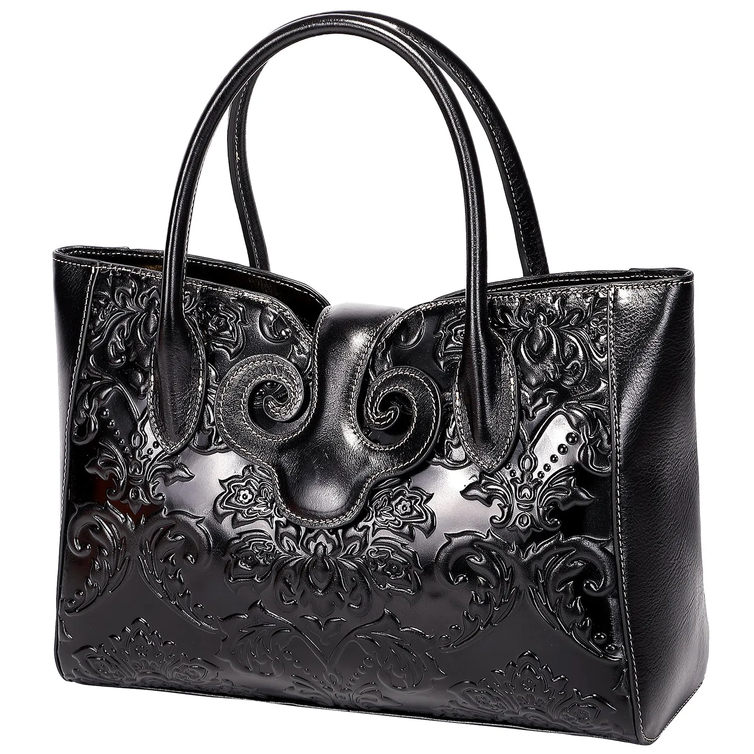 Floral Top Handle Handbags