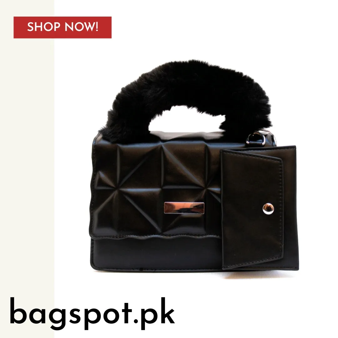Fur Handle Crossbody