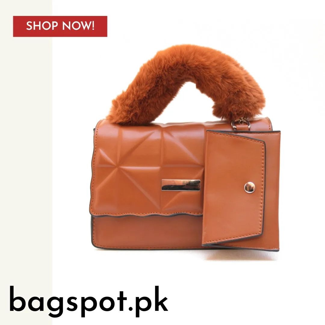 Fur Handle Crossbody