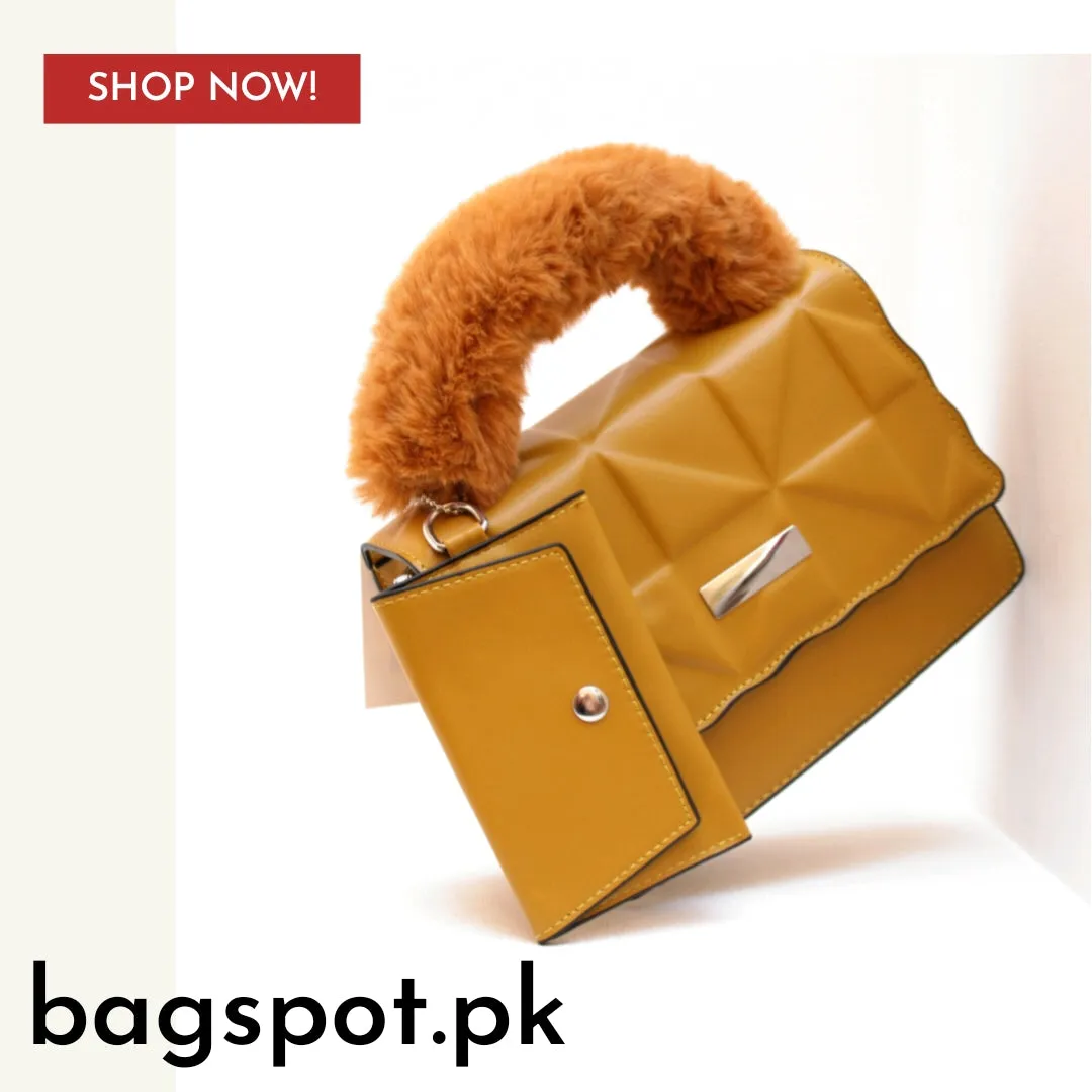 Fur Handle Crossbody
