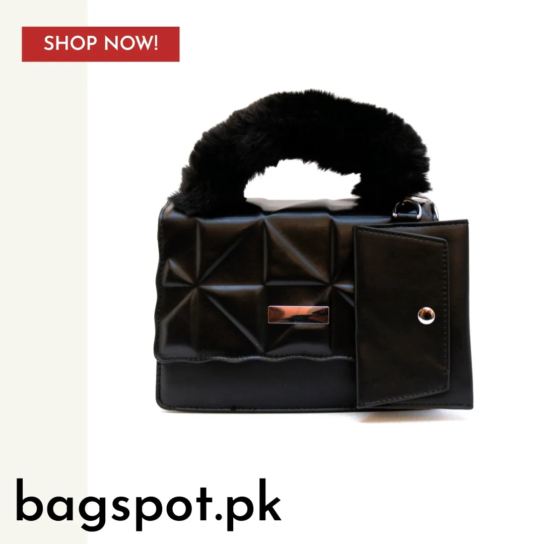 Fur Handle Crossbody