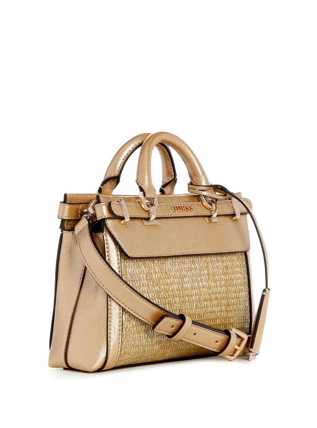 Gold Sestri Mini Satchel Bag