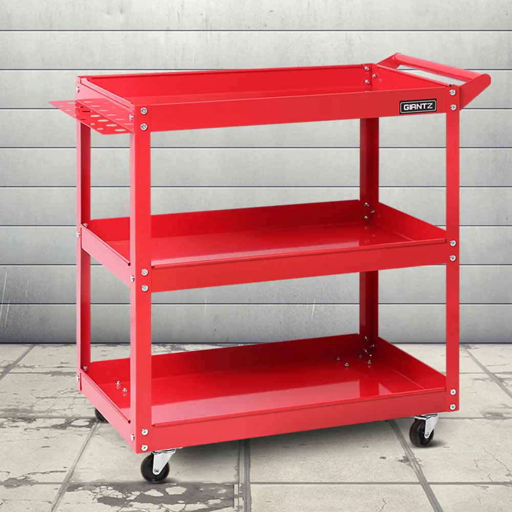Heavy-Duty 3-Tier Tool Cart Trolley with Lockable Castors - Giantz