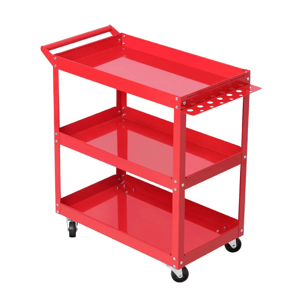 Heavy-Duty 3-Tier Tool Cart Trolley with Lockable Castors - Giantz