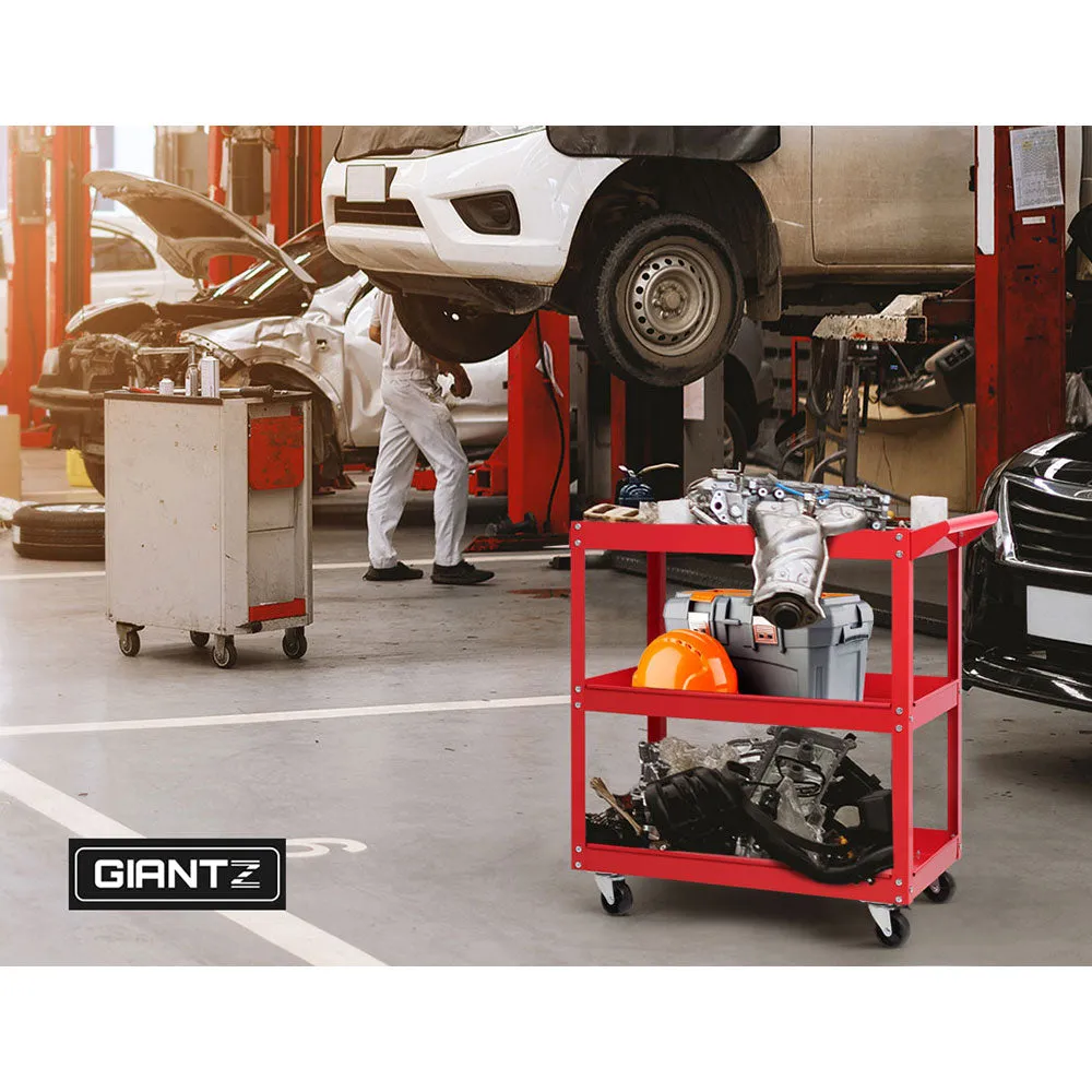 Heavy-Duty 3-Tier Tool Cart Trolley with Lockable Castors - Giantz