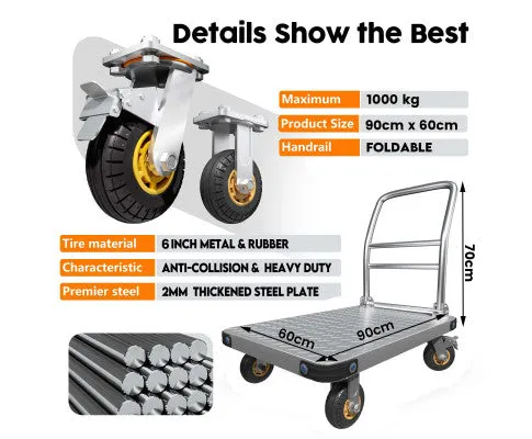 Heavy Duty Steel Platform Trolley