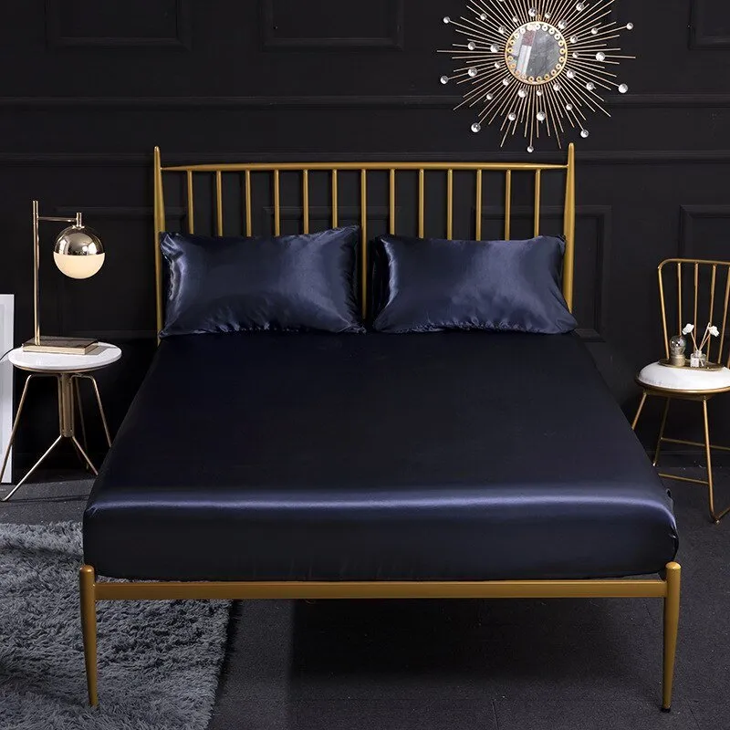 Imitation Silk Satin Bedsheet Set