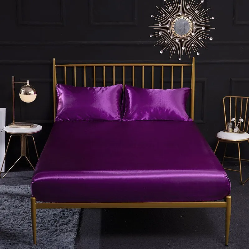 Imitation Silk Satin Bedsheet Set
