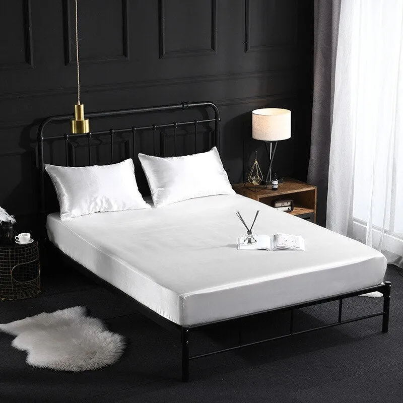 Imitation Silk Satin Bedsheet Set