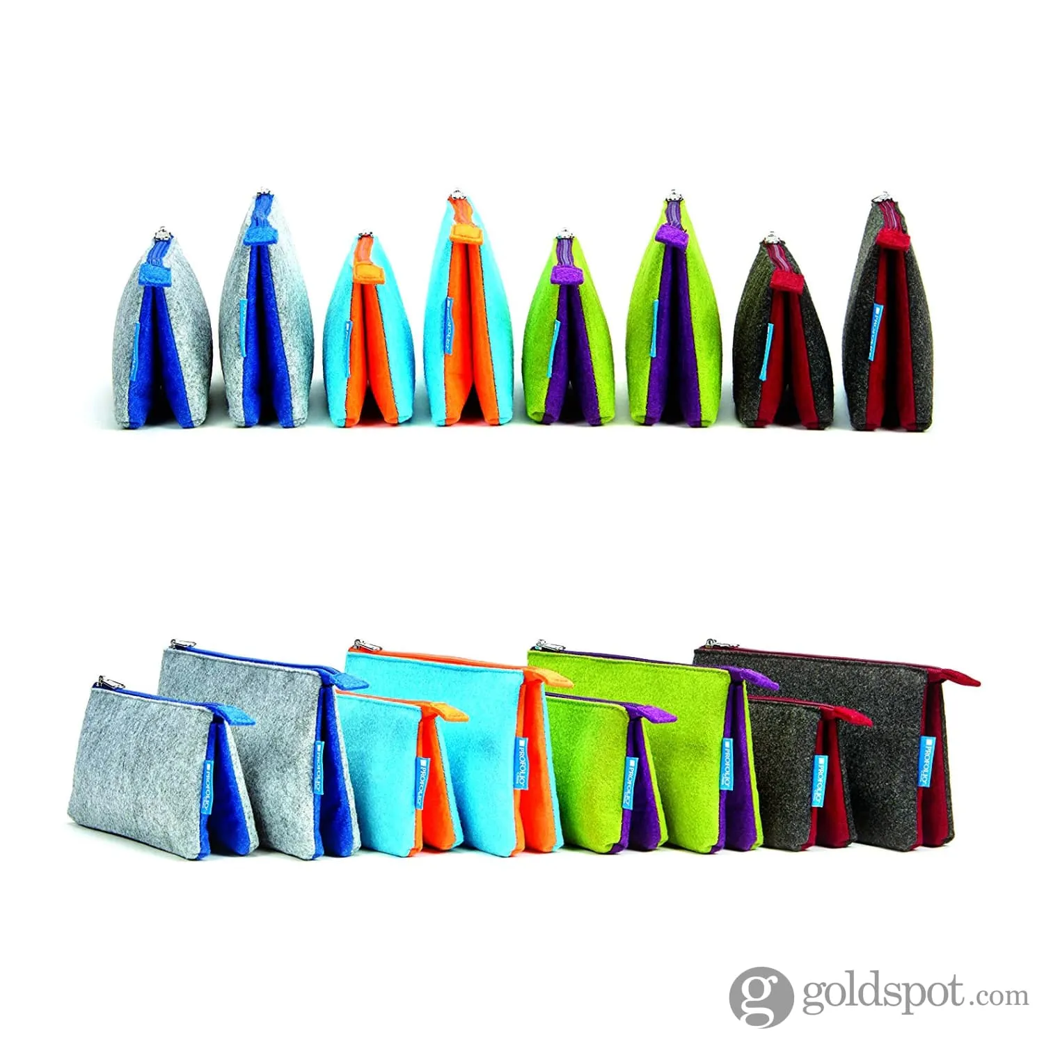 Itoya Profolio Large Midtown Pouch in Ocean and Orange