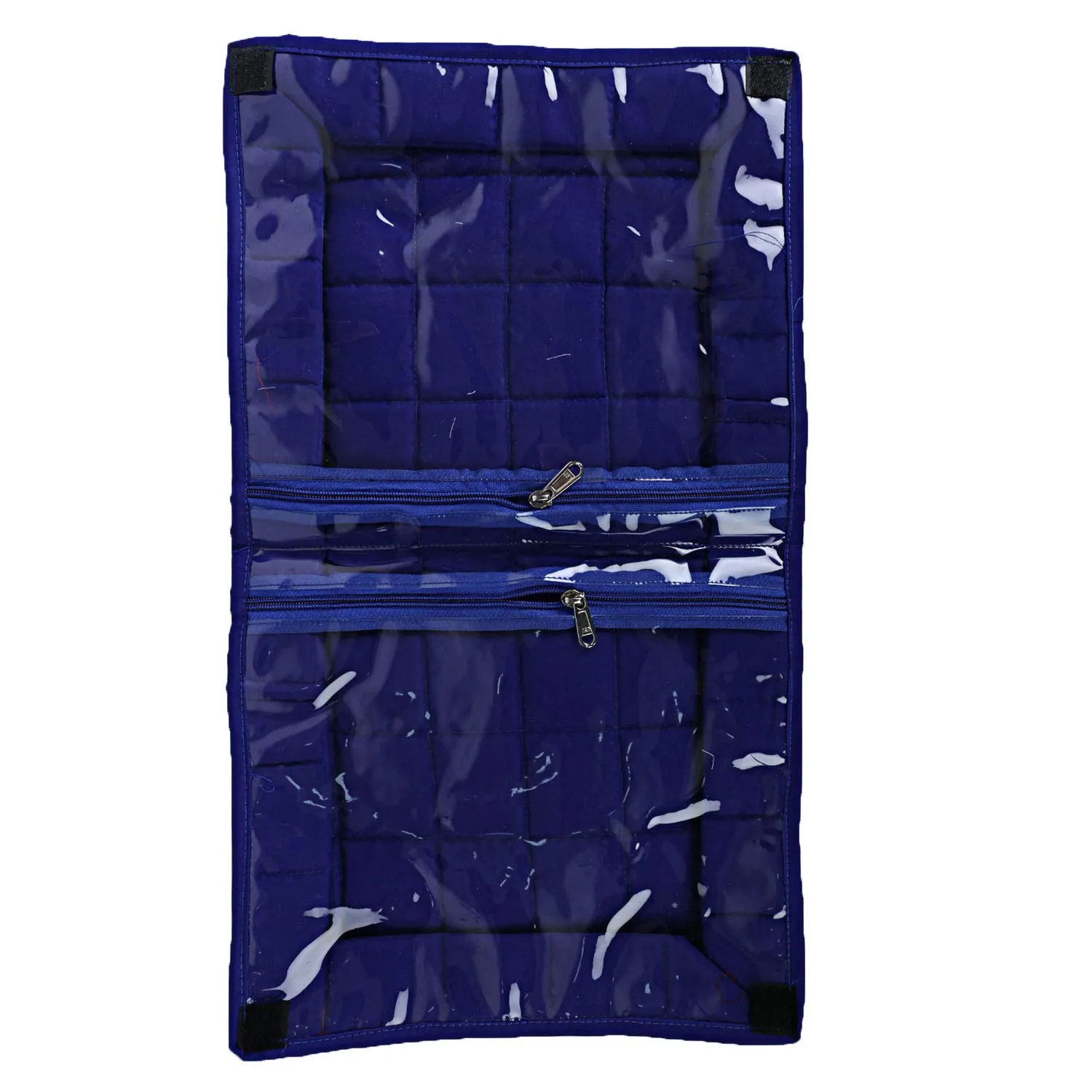 Kuber Industries 2 Pieces Cotton Lingerie Undergarments Organizer (Blue),CTKTLUG299