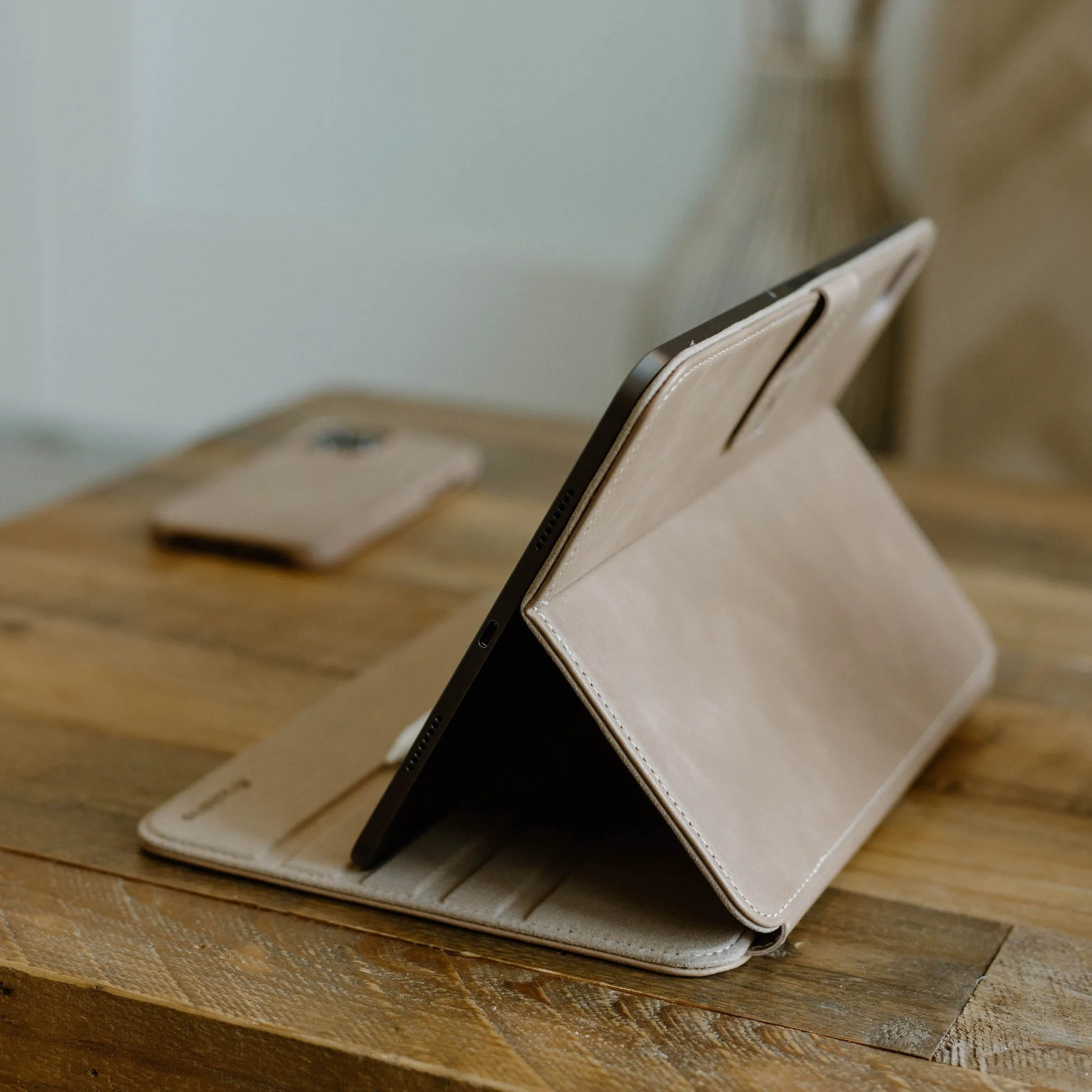 Leather iPad Case - DUNE