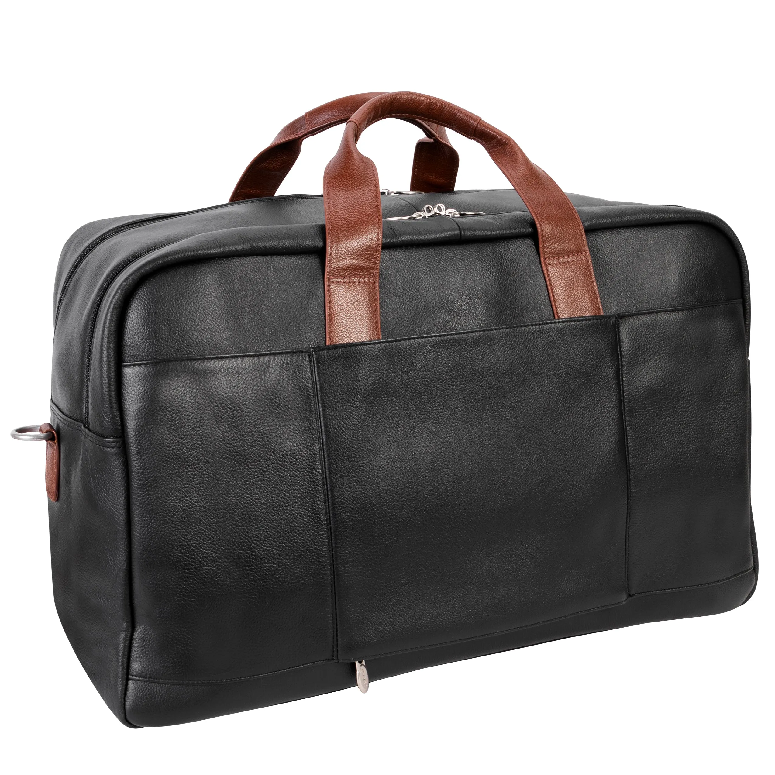 McKlein WELLINGTON 21" Leather, Two-tone, Dual-Compartment, Laptop & Tablet Carry-All Duffel