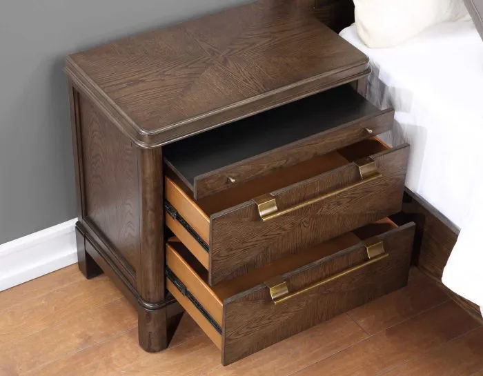 Milan 4-Piece Queen Bedroom Set (Queen Bed, Nightstand, Dresser/Mirror)
