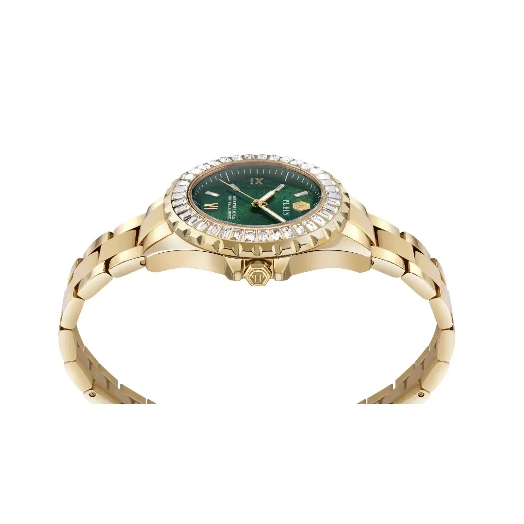 Philipp Plein Ladies Rock Couture Plein Heaven Gold Watch PWPOA0924