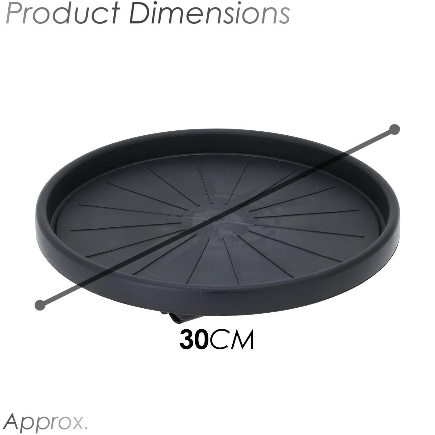 Plant Trolley Plant Caddy Indoor and Outdoor Pot Caddy with Wheels Round