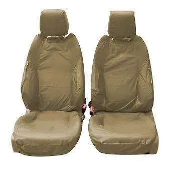 Range Rover Evoque 5 Door MK1 L538 Tailored Waterproof Front Pair Seat Covers MY 2012-2018 Almond