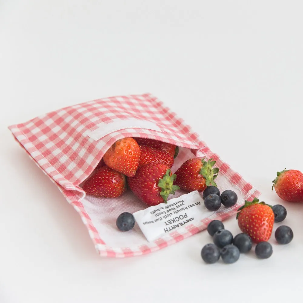 Snack & Food Bag - Gingham