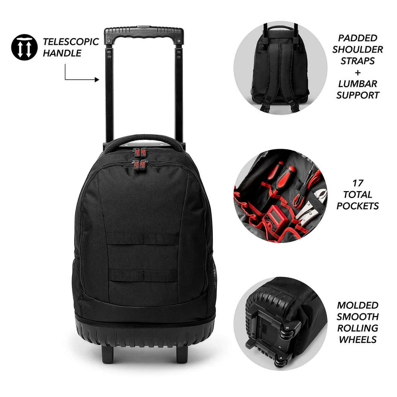 South Dakota Coyotes 18" Wheeled Tool Bag