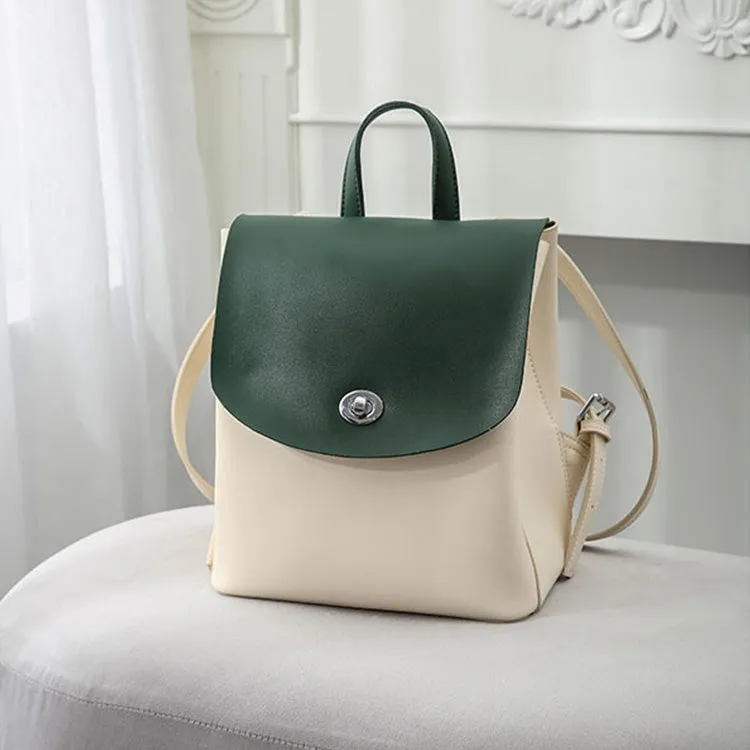 Stylish Ladies Small Leather Backpack Purse Trendy Backpacks for Women
